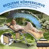 Chaise longue de jardin pliable LZQ avec pare-soleil, Voir les images du produit 5