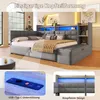 Divano letto Merax Daybett 140x200 cm, divano letto con 2 Anteprima dell’immagine prodotto 8