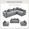 Modular Familiensofa Kleines Schlafsofa 2-Sitzer Produktbild-Vorschau 2