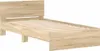 vidaXL Rám postele bez matrace s čelem Sonoma dub 100x200 Náhled obrázku produktu 3