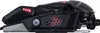 Side view of a black gaming mouse on a white background. Podgląd zdjęcia produktu