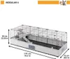 FERPLAST MODULAIRE 4 CAGE 179x72x56 cm Voir les images du produit 3