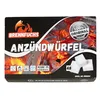 A product box for charcoal fire starters, with an image of burning charcoal and the product itself. Produktbild-Vorschau
