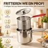 Multifunctional Stainless Steel Fryer,Deep Fry Pot with Produktbild-Vorschau 2