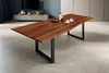 Esstisch Baumkante massiv Akazie nussbaum 280 x 100 schwarz Produktbild-Vorschau 1