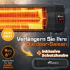 TRESKO Infrarot Heizstrahler 2500W schwarz mit Produktbild-Vorschau 5