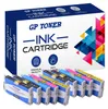 A box of GP Toner ink cartridges with several cartridges lined up in front. Náhľad obrázku produktu
