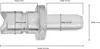 2x Nippel 45413 für Jura Milchsystem für Produktbild-Vorschau 2