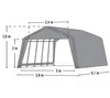 ShelterLogic 23,18 m² 380 x 610 cm pastvinový stan zelený Náhled obrázku produktu 11