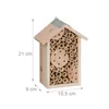 Relaxdays Bienenhotel, Holz, Insektenhotel Wildbienen, Produktbild-Vorschau 4