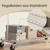 SONGMICS, stojan na oblečení na kolečkách, kovový, výsuvný, Náhled obrázku produktu 8