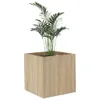 vidaXL květináč Sonoma Oak 40x40x40 cm Materiál dřeva Náhled obrázku produktu 3