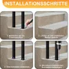 Izrielar 100cm U-Form Treppengeländer Schwarz Handlauf für Produktbild-Vorschau 3