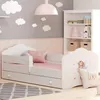 Kinderbett 80x160 cm mit Matratze und Schublade Lattenrost Produktbild-Vorschau 1