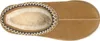 A top-down view of a single brown slipper with white and tan trim. Anteprima dell’immagine prodotto