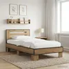 vidaXL Struttura letto con testiera in rovere Artisan 80 x Anteprima dell’immagine prodotto 2