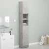 vidaXL Mobile da bagno grigio cemento 32x25,5x190 cm Anteprima dell’immagine prodotto 18