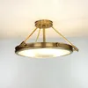 Deckenleuchte Weiß Messing E14 Glas Metall Jugendstil Produktbild-Vorschau 2
