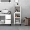 vidaXL Badschrank Weiß 30x30x100 cm Holzwerkstoff Produktbild-Vorschau 2