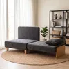 HOMCOM Schlafsessel 2-in-1 mit Bettfunktion Schlafsofa mit Produktbild-Vorschau 2