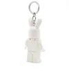A white bunny-shaped keychain on a white background. Podgląd zdjęcia produktu