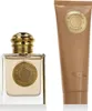 A perfume bottle and a lotion tube are displayed side-by-side against a white background. Produktbild-Vorschau