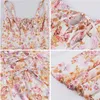 ASKSA Damen Sommer y aermellos Spaghettitraeger Boho Blumen Produktbild-Vorschau 6
