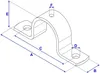 Vollschelle, 1 1/2" (48,3 mm), 40 mm breit Produktbild-Vorschau 2