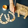 Creative Deco 10 x Podkowa Kształty ze Sklejki | 16.5 x Podgląd zdjęcia produktu 2