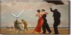 Wanduhr Uhr Wandbild Leinwand Geräuschlos 60x30 Vettriano Produktbild-Vorschau 1