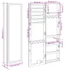vidaXL Zrkadlová skrinka na šperky s LED osvetlením Montáž Náhľad obrázku produktu 7