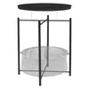 ML-Design Beistelltisch rund mit Stoffkorb & abnehmbarer Produktbild-Vorschau 4