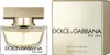 A bottle of Dolce & Gabbana The One Eau de Parfum and its packaging are displayed side-by-side against a white background. Podgląd zdjęcia produktu