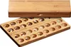 A wooden game board with a lid, filled with small stones. Podgląd zdjęcia produktu