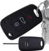 Auto Schlüssel Hülle Silikon Schutz Cover Schwarz Produktbild-Vorschau 1