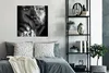 MuchoWow® Poster Weiblich - Silber - Schwarz - Blau 75x75 Produktbild-Vorschau 4