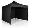 Gartenpavillon mit 3 Wänden, 3 x 3 m, schwarz, Plonos Produktbild-Vorschau 2
