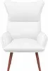 vidaXL Fauteuil blanc 69 x 74 x 93 cm similicuir Voir les images du produit 4