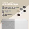 CASARIA® Sitzbank mit Stauraum Faltbar Grau 80x40x40cm Produktbild-Vorschau 7