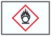 Schild Entzündend wirkend Symbol Flamme Brandfördernd A6 Produktbild-Vorschau 1