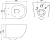 mexen WC-Schüssel hängend, Oval, Duroplast, randlos, Produktbild-Vorschau 6