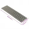 vidaXL Plaques perforées 20 pcs. 2 mm 300x80 mm Acier Voir les images du produit 5