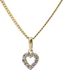 Gold Anhänger Herz Zirkonia mit Goldkette  333-8 Karat Gold Produktbild-Vorschau 1