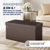 Casaria Banc de rangement brun 80x40x40cm Coffre de Voir les images du produit 2
