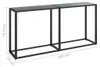 vidaXL Konsolentisch Schwarz 160x35x75,5 cm Hartglas Produktbild-Vorschau 6