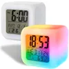 Wecker Uhr leuchtend Kameleon LED-Würfel, mit Thermometer Produktbild-Vorschau 6
