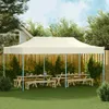 vidaXL Skladací stan Pop-Up 3x6 m Cream White Náhľad obrázku produktu 2