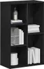 vidaXL Bücherregal Schwarz Eichen-Optik 50x25x80 cm Produktbild-Vorschau 4