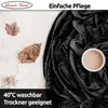 Fleece Kuscheldecke 150x200 cm Flauschiges Polyester Produktbild-Vorschau 3