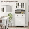 HOMCOM Küchenschrank Hochschrank mit Mikrowellenregal 2 Produktbild-Vorschau 7